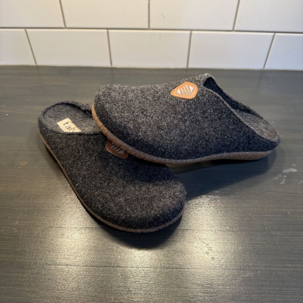 Taos My Sweet Wool Clogs Women's Size 7/7.5 Gray